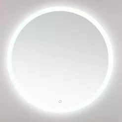 Kirklands Home Decorative Mirrors|Round Whit LED Wall Mirror