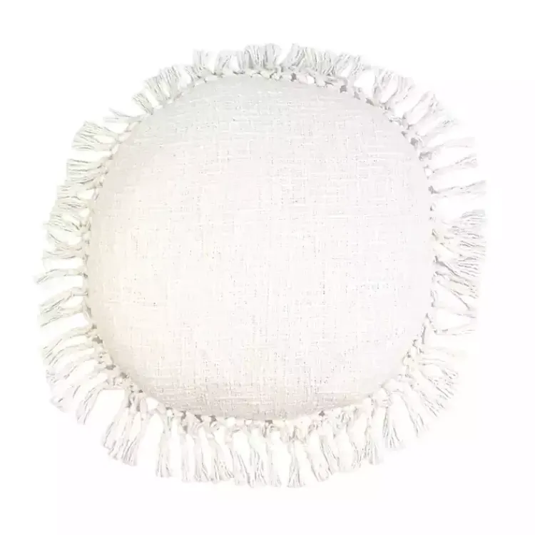 Outlet Round Tassel Pillow Pillows