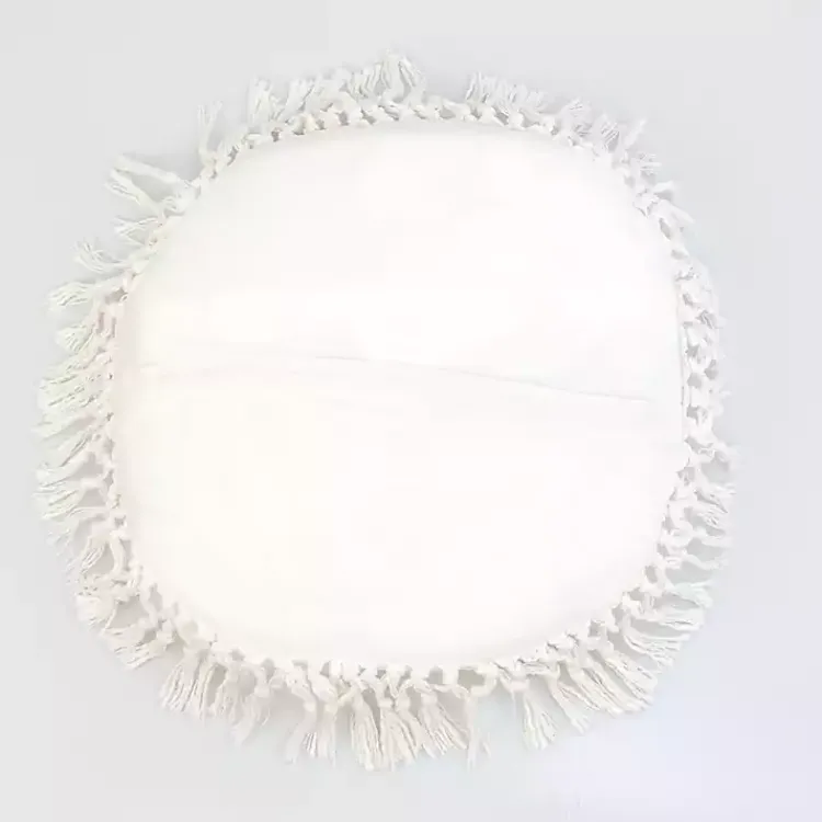 Outlet Round Tassel Pillow Pillows