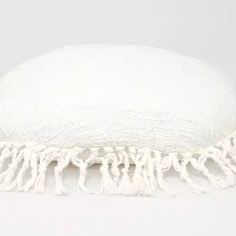 Outlet Round Tassel Pillow Pillows