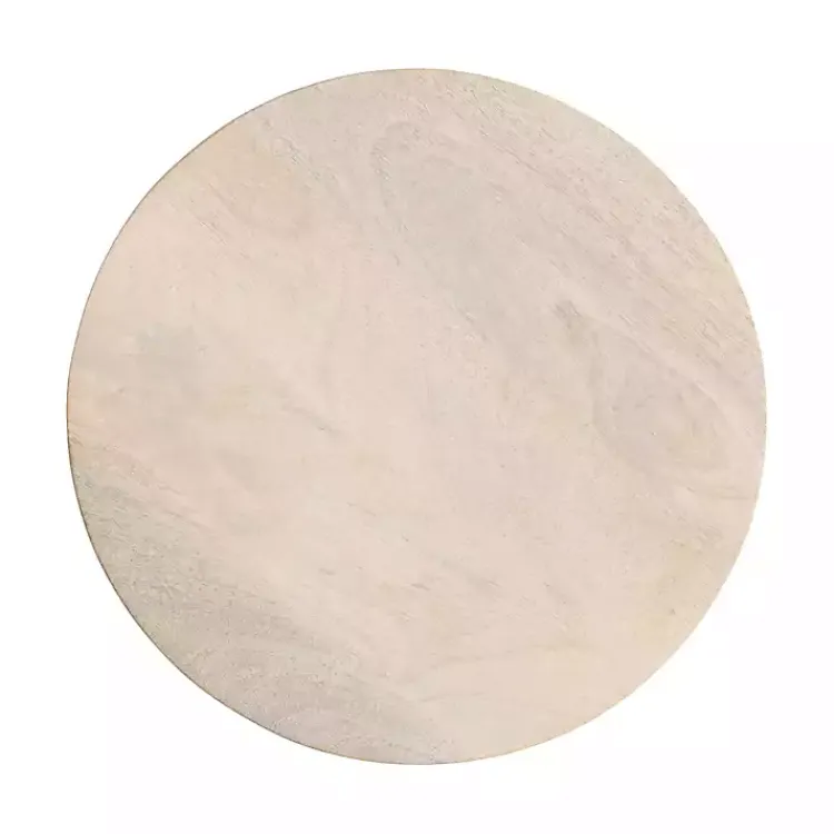 Kirklands Home Accent & End Tables|Round washed Wood Dani Accent Table White