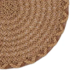 Kirklands Home Table Linens|Round Woven Lattice Placemats, Set of 6 Brown