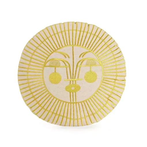 Clearance Round Yellow Sunshine Face Pillow Pillows