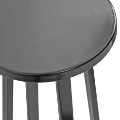 Kirklands Home Accent & End Tables|Round Zia Pewter Metal Accent Table Gray