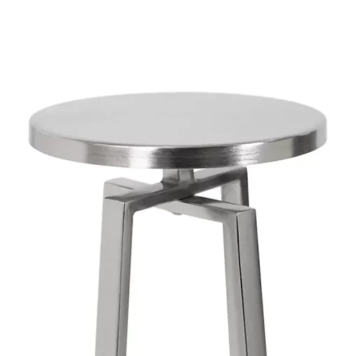 Kirklands Home Accent & End Tables|Round Zia Metal Accent Table Silver