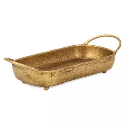Outlet Rounded Rectangle Cast Iron Dish Decorative Trays
