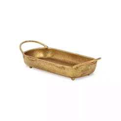 Outlet Rounded Rectangle Cast Iron Dish Decorative Trays