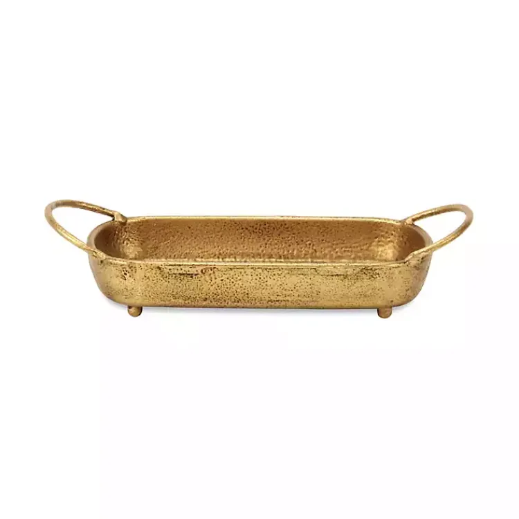 Outlet Rounded Rectangle Cast Iron Dish Decorative Trays