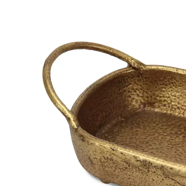 Outlet Rounded Rectangle Cast Iron Dish Decorative Trays