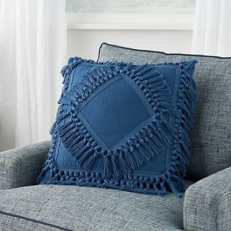 Outlet Royal Diamond Fringe Throw Pillow Pillows