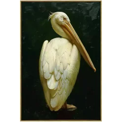 Kirklands Home Canvas Art|Royal Pelican Framed Canvas Art Print