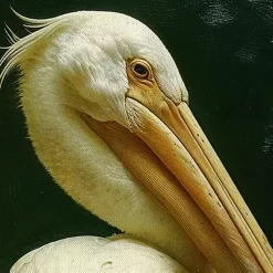 Kirklands Home Canvas Art|Royal Pelican Framed Canvas Art Print