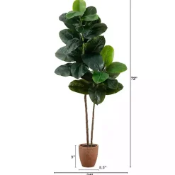 Discount Rubberwood Tree in Planter, 6 ft. Trees & Topiaries