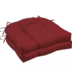 Kirklands Home Outdoor Cushions & Pillows|Ruby Leala 2-pc. Outdoor Wicker Chair Cushion Set Red