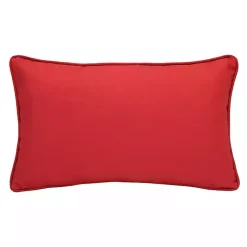 Kirklands Home Outdoor Cushions & Pillows|Ruby Outdoor Lumbar Pillow Red
