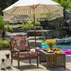 Kirklands Home Outdoor Cushions & Pillows|Ruby Tropical 2-pc. Outdoor Deep Seat Cushion