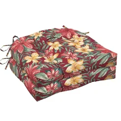 Kirklands Home Outdoor Cushions & Pillows|Ruby Tropical 2-pc. Outdoor Wicker Cushion Set