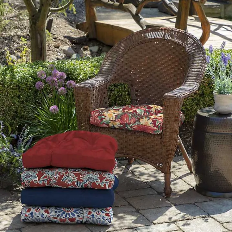Kirklands Home Outdoor Cushions & Pillows|Ruby Tropical 2-pc. Outdoor Wicker Cushion Set