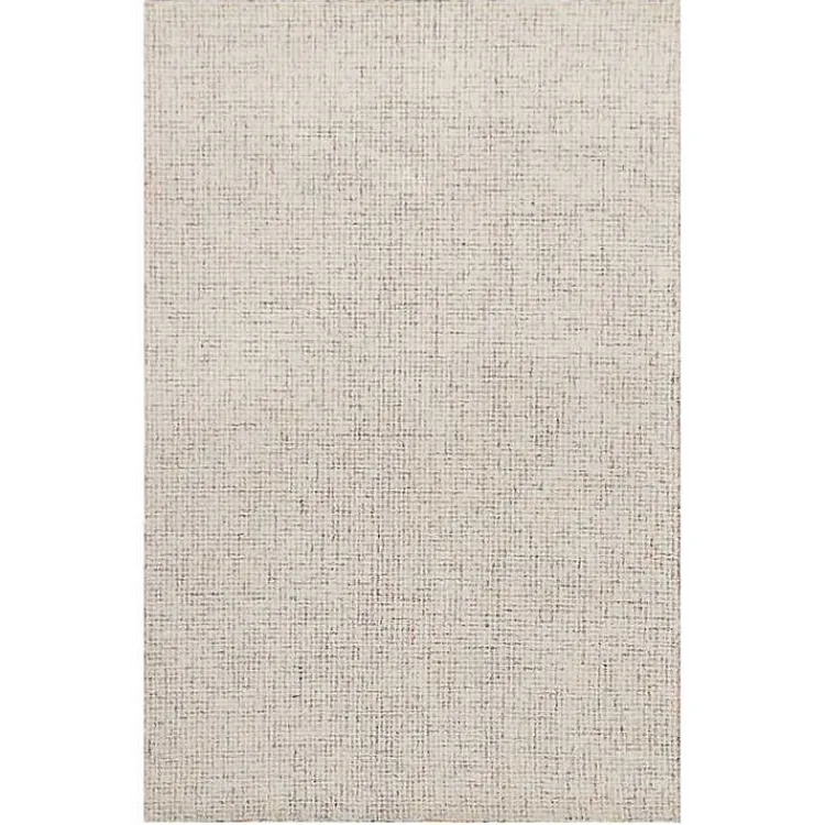 Kirklands Home Area Rugs|Rust & Beige Geometric Wool Area Rug Tan