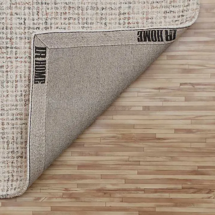 Kirklands Home Area Rugs|Rust & Beige Geometric Wool Area Rug Tan