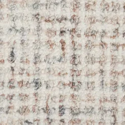 Kirklands Home Area Rugs|Rust & Beige Geometric Wool Area Rug Tan