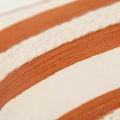 Best Rust and Ivory Ozzy Striped Pillow Pillows