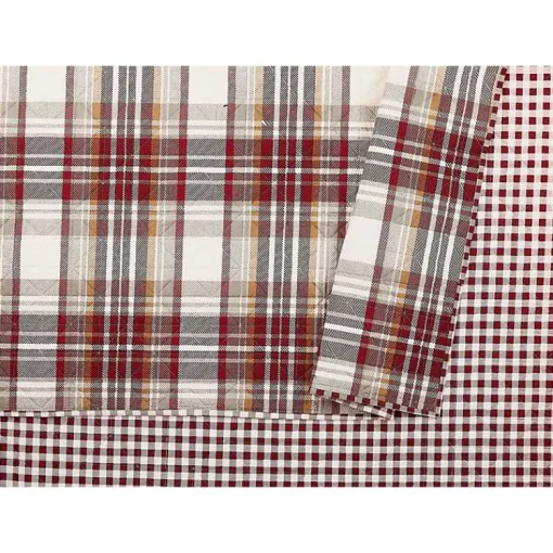 Kirklands Home Quilts|Rust Plaid Camden Full/Queen 3-pc. Quilt Set