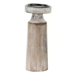 Hot Rust Rustic Mango Wood 3-pc. Candle Holder Set Candle Holders