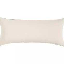 Best Rust Velvet Colorblock Lumbar Pillow Pillows