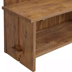Kirklands Home Entryway Furniture|Rustic Acacia Wood Hall Tree