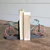 Best Rustic Bicycle Bookends, Set of 2 Decorative Accents