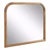 Kirklands Home Decorative Mirrors|Rustic Brown Wide Arch Wall Mirror