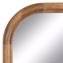 Kirklands Home Decorative Mirrors|Rustic Brown Wide Arch Wall Mirror