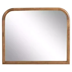 Kirklands Home Decorative Mirrors|Rustic Brown Wide Arch Wall Mirror