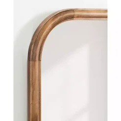 Kirklands Home Decorative Mirrors|Rustic Brown Wide Arch Wall Mirror