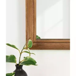 Kirklands Home Decorative Mirrors|Rustic Brown Wide Arch Wall Mirror