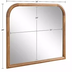 Kirklands Home Decorative Mirrors|Rustic Brown Wide Arch Wall Mirror