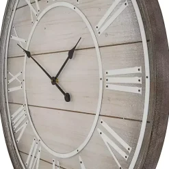 Kirklands Home Clocks|Rustic Charm Wood Wall Clock