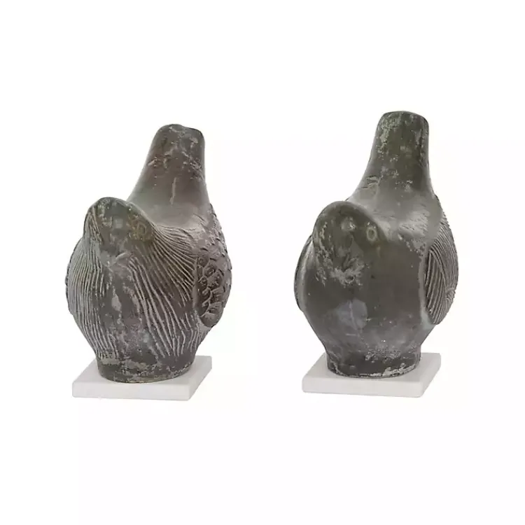 Sale Rustic Etched Birds 2-pc. Figurine Set Statues & Figurines