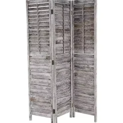Hot Rustic Shutter Trifold Room Divider Decorative Accents