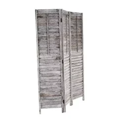 Hot Rustic Shutter Trifold Room Divider Decorative Accents