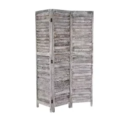 Hot Rustic Shutter Trifold Room Divider Decorative Accents