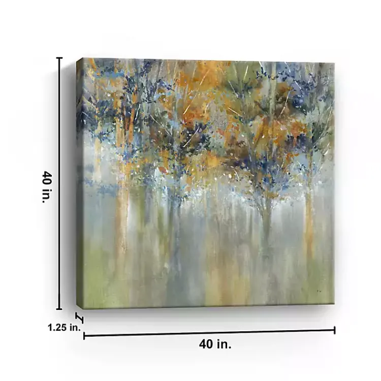 Kirklands Home Canvas Art|Rustic Leaves Giclee Canvas Art Print Multi