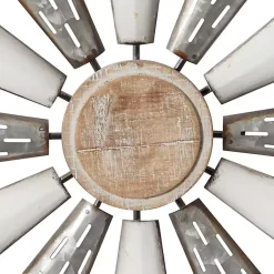 Kirklands Home Wall Plaques|Rustic Metal Windmill Wall Plaque