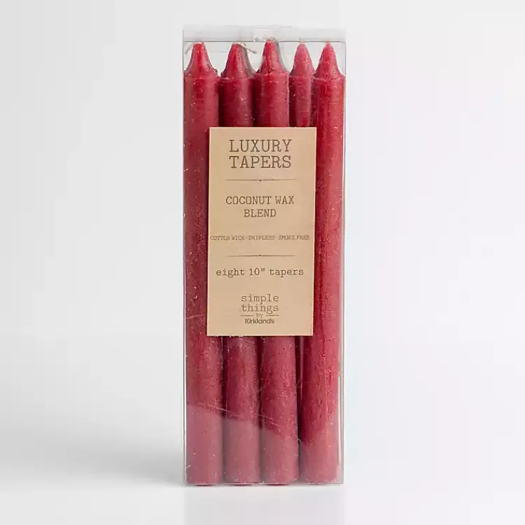 New Rustic Taper Candles, Set of 8 Candles
