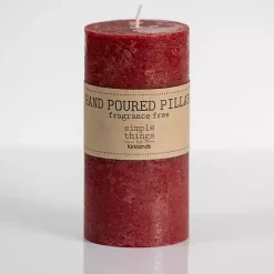 Sale Rustic Unscented Pillar Candle, 3x6 Candles