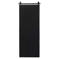 Kirklands Home Decorative Mirrors|Rustic Walnut Barn Door Wall Mirror