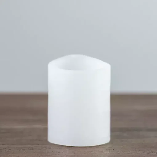 Sale Rustic LED Pillar Candle, 3x4 in. Flameless Candles