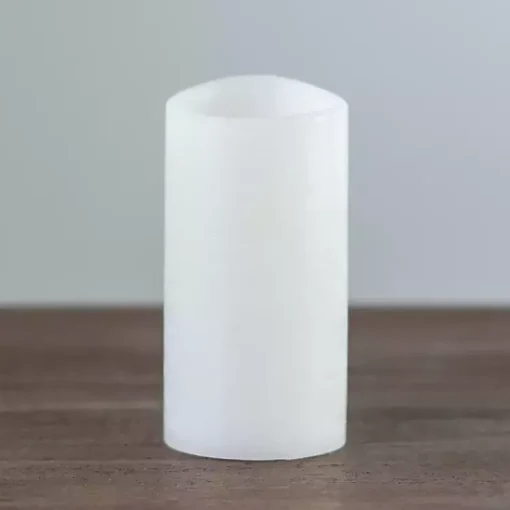 Clearance Rustic LED Pillar Candle, 3x6 in. Flameless Candles