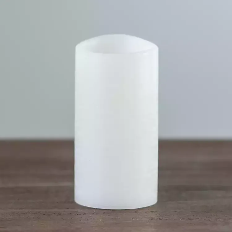 Clearance Rustic LED Pillar Candle, 3x6 in. Flameless Candles